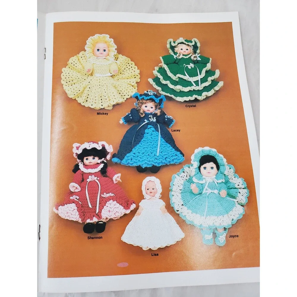Vintage 1984 Mangelsen Fancy Crochet Dolls Instruction Pattern Booklet 019-90